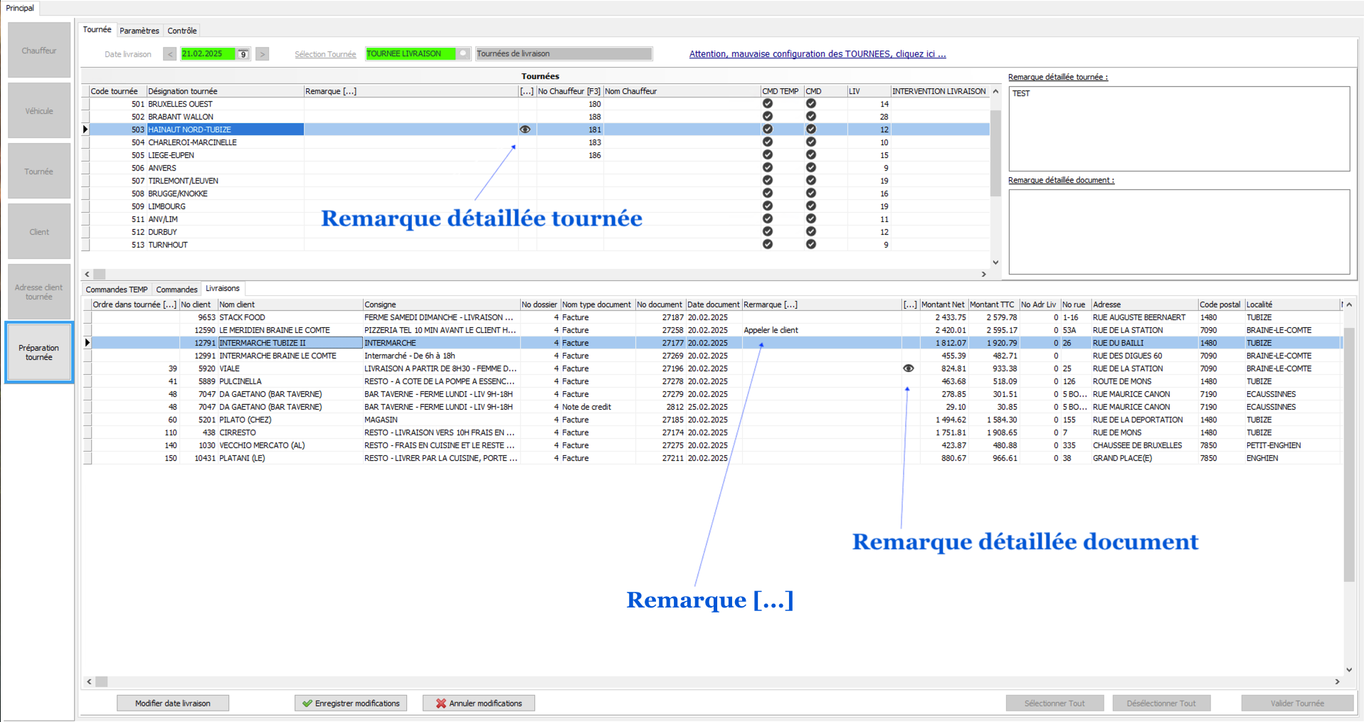 Les trois types de remarques