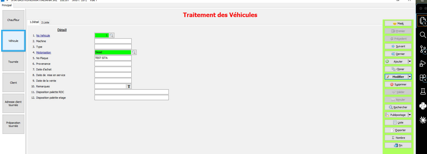 Traitement des véhicules